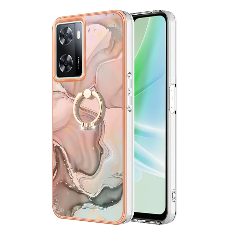 Electroplating Marble Dual-side IMD Phone Case with Ring My Store