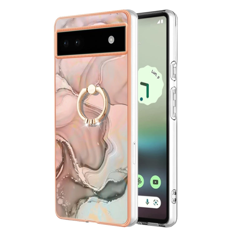 Electroplating Marble Dual-side IMD Phone Case with Ring, Series 2 My Store