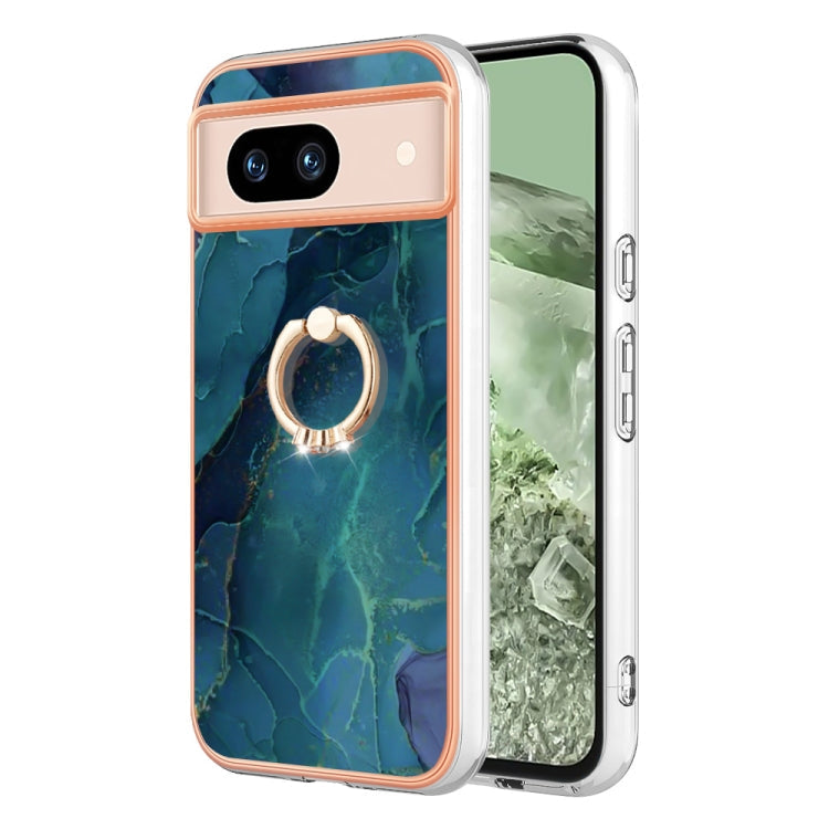 Electroplating Marble Dual-side IMD Phone Case with Ring, Series 1 My Store