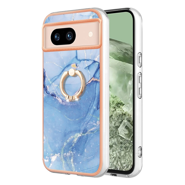 Electroplating Marble Dual-side IMD Phone Case with Ring, Series 1 My Store