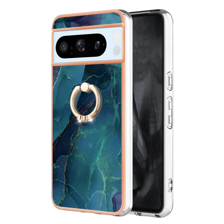 Electroplating Marble Dual-side IMD Phone Case with Ring, Series 1 My Store