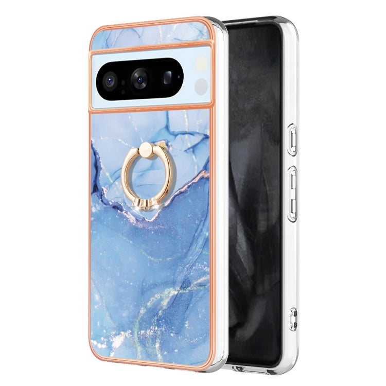 Electroplating Marble Dual-side IMD Phone Case with Ring, Series 1 My Store