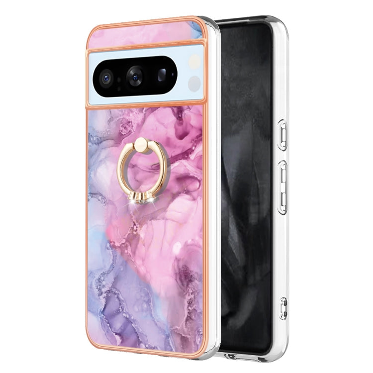 Electroplating Marble Dual-side IMD Phone Case with Ring, Series 1 My Store