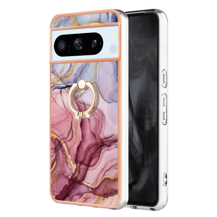 Electroplating Marble Dual-side IMD Phone Case with Ring, Series 1 My Store