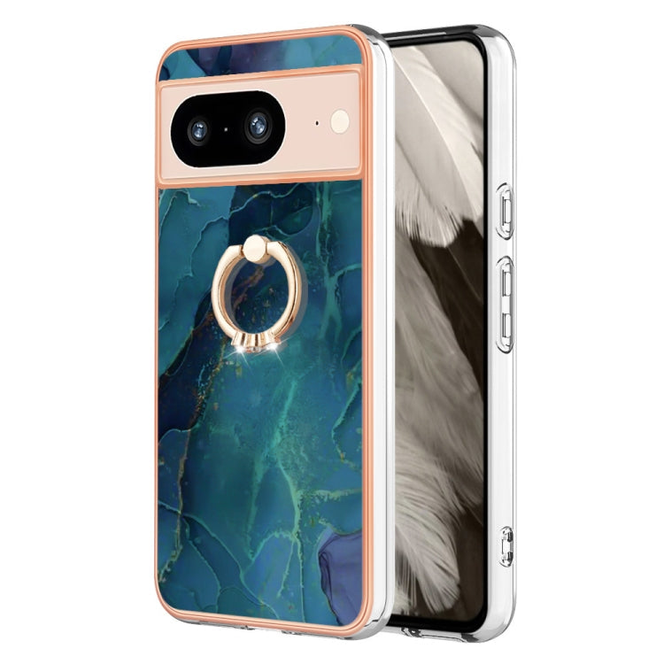 Electroplating Marble Dual-side IMD Phone Case with Ring, Series 2 My Store