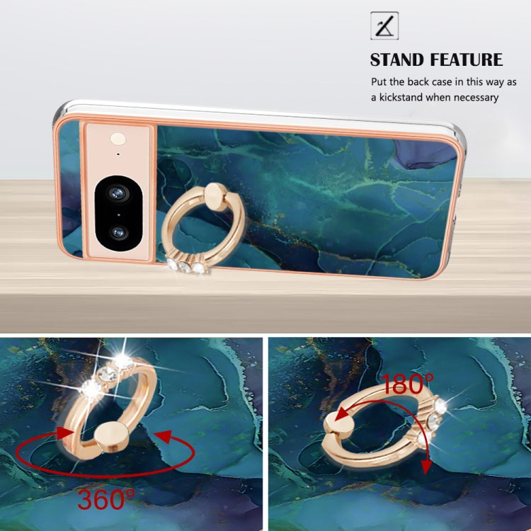 Electroplating Marble Dual-side IMD Phone Case with Ring, Series 2 My Store