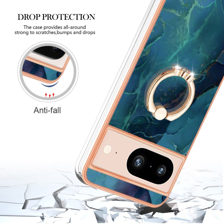 Electroplating Marble Dual-side IMD Phone Case with Ring, Series 2 My Store