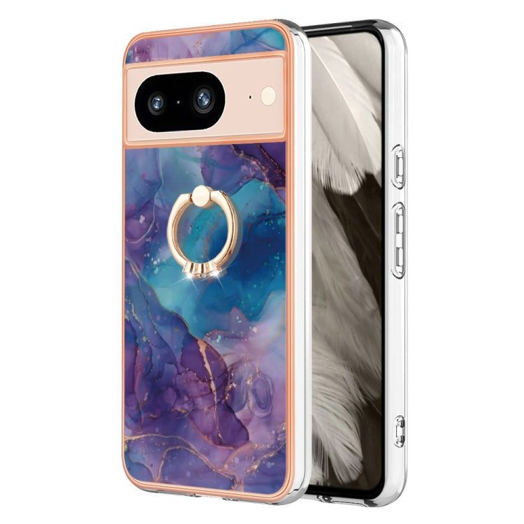 Electroplating Marble Dual-side IMD Phone Case with Ring, Series 2 My Store