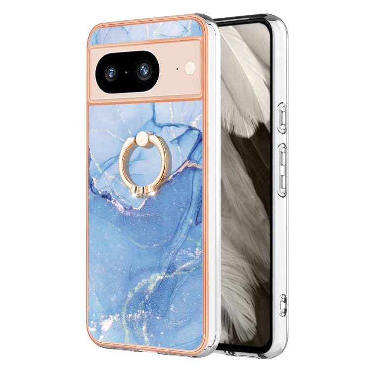 Electroplating Marble Dual-side IMD Phone Case with Ring, Series 2 My Store