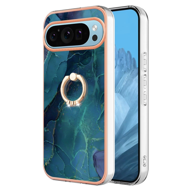 Electroplating Marble Dual-side IMD Phone Case with Ring, Series 1 My Store