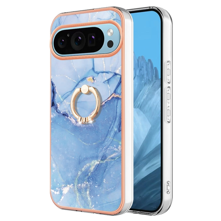 Electroplating Marble Dual-side IMD Phone Case with Ring, Series 1 My Store