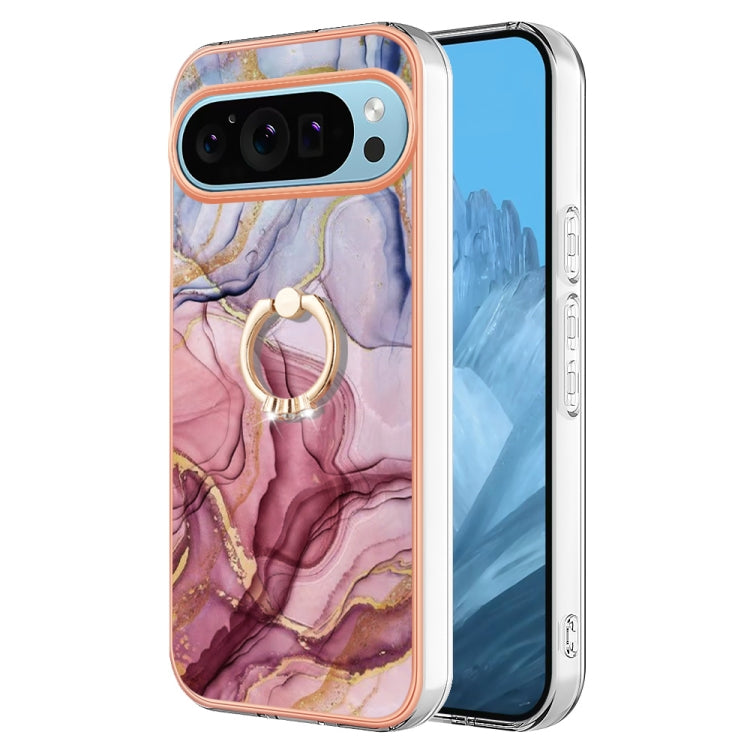 Electroplating Marble Dual-side IMD Phone Case with Ring, Series 1 My Store