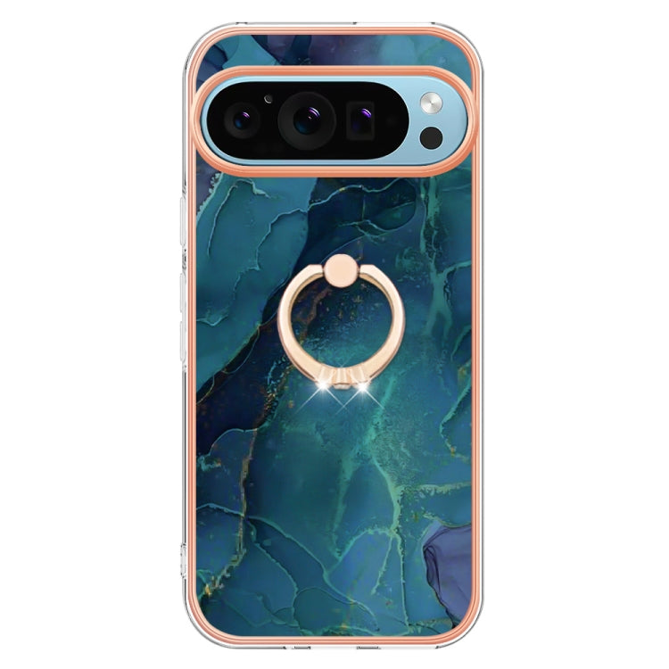 Electroplating Marble Dual-side IMD Phone Case with Ring, Series 1 My Store