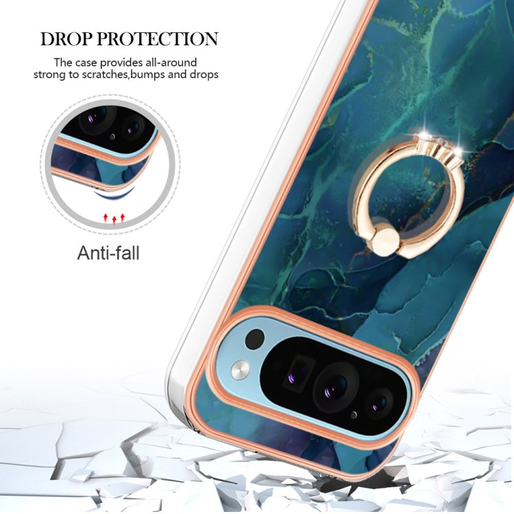 Electroplating Marble Dual-side IMD Phone Case with Ring, Series 1 My Store