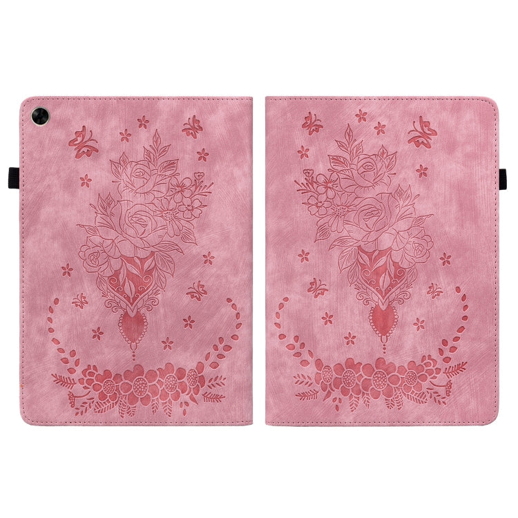 Butterfly Rose Embossed Leather Tablet Case My Store