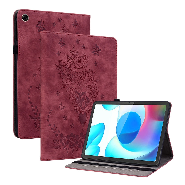 Butterfly Rose Embossed Leather Tablet Case My Store