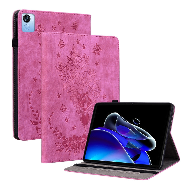 Butterfly Rose Embossed Leather Tablet Case My Store