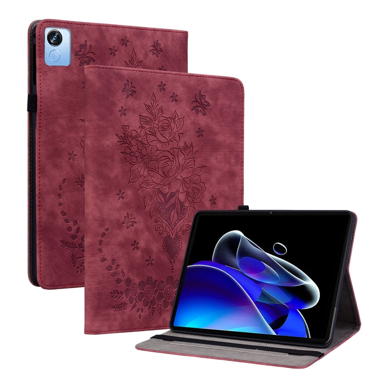 Butterfly Rose Embossed Leather Tablet Case My Store