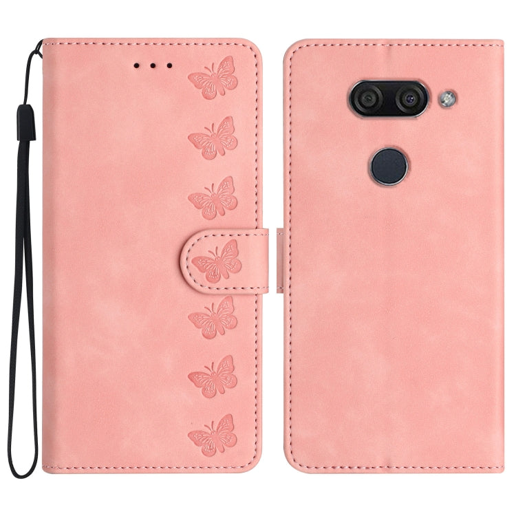 Seven Butterflies Embossed Leather Phone Case My Store