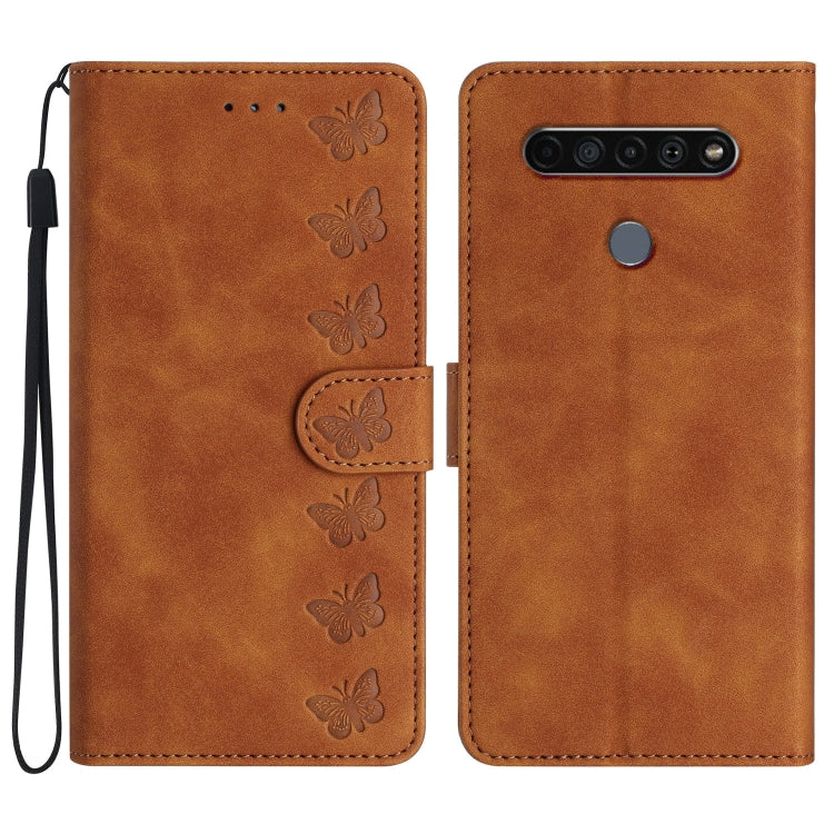 Seven Butterflies Embossed Leather Phone Case My Store