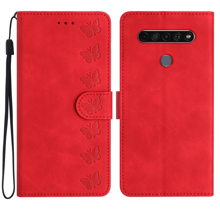 Seven Butterflies Embossed Leather Phone Case My Store