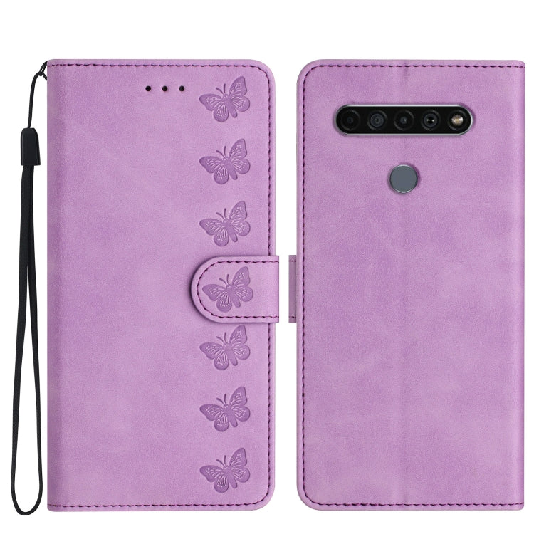 Seven Butterflies Embossed Leather Phone Case My Store