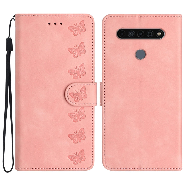 Seven Butterflies Embossed Leather Phone Case My Store