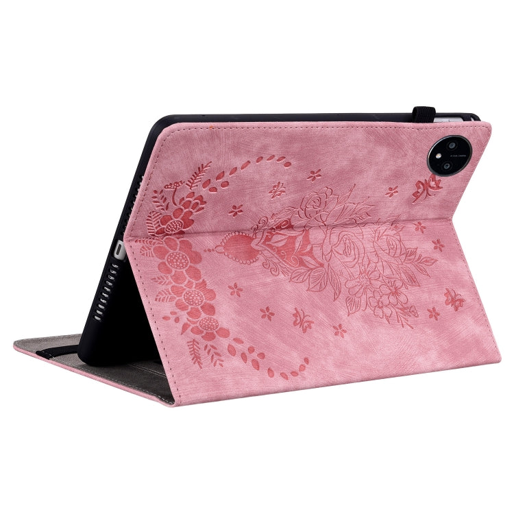 Butterfly Rose Embossed Leather Tablet Case