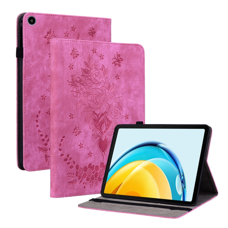 Butterfly Rose Embossed Leather Tablet Case