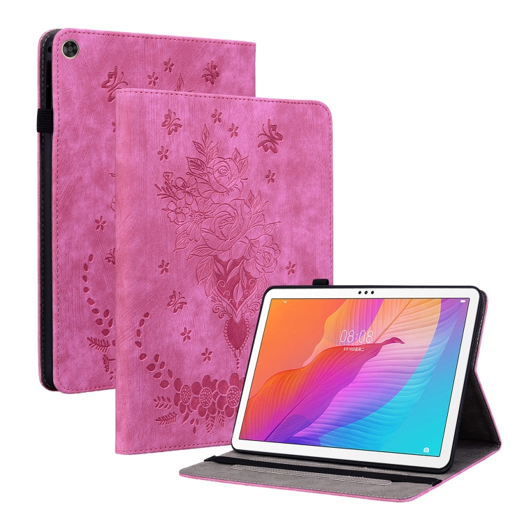 Butterfly Rose Embossed Leather Tablet Case