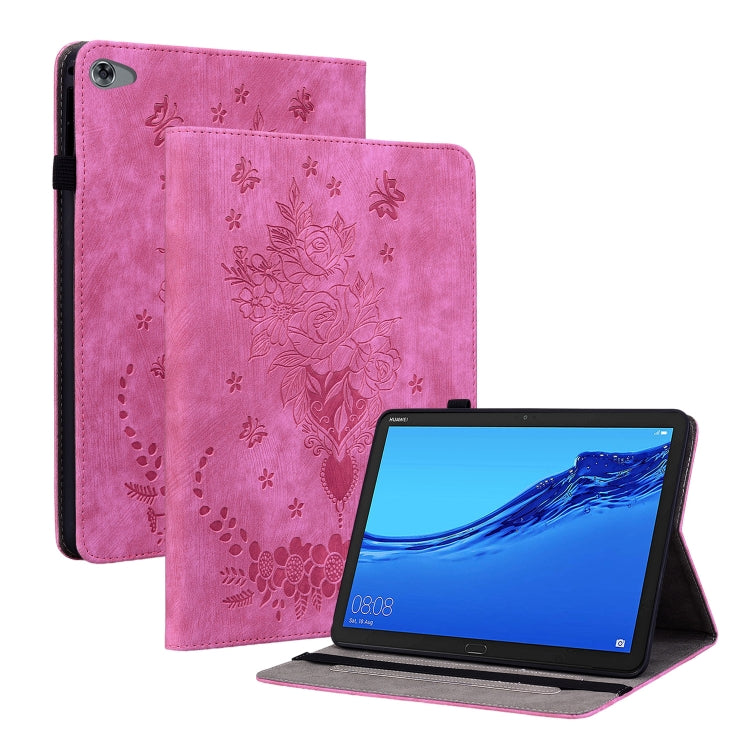 Butterfly Rose Embossed Leather Tablet Case