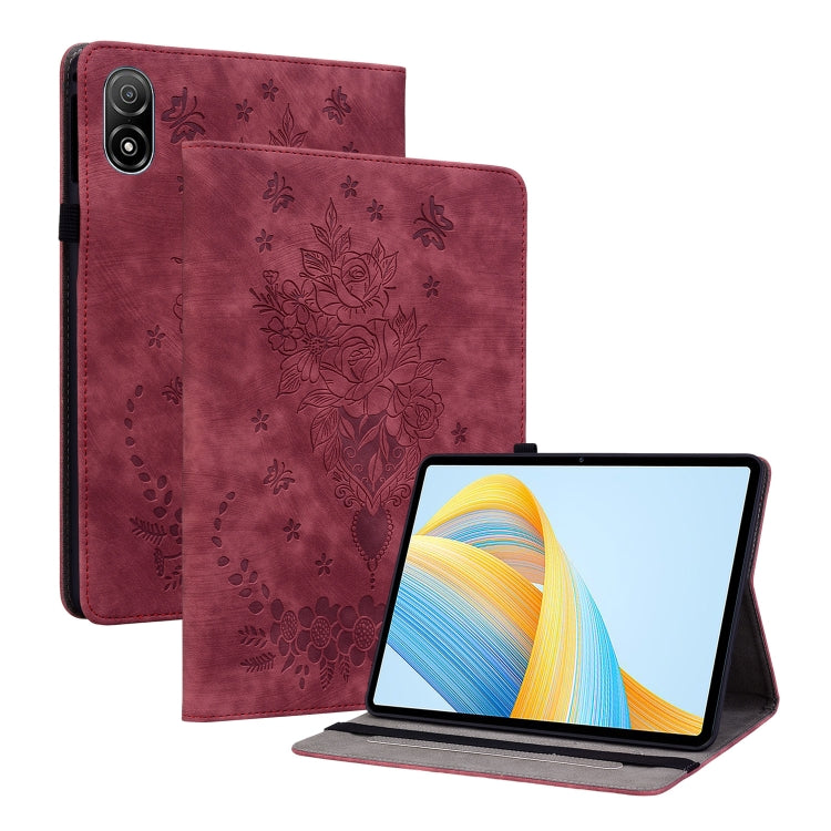 Butterfly Rose Embossed Leather Tablet Case My Store