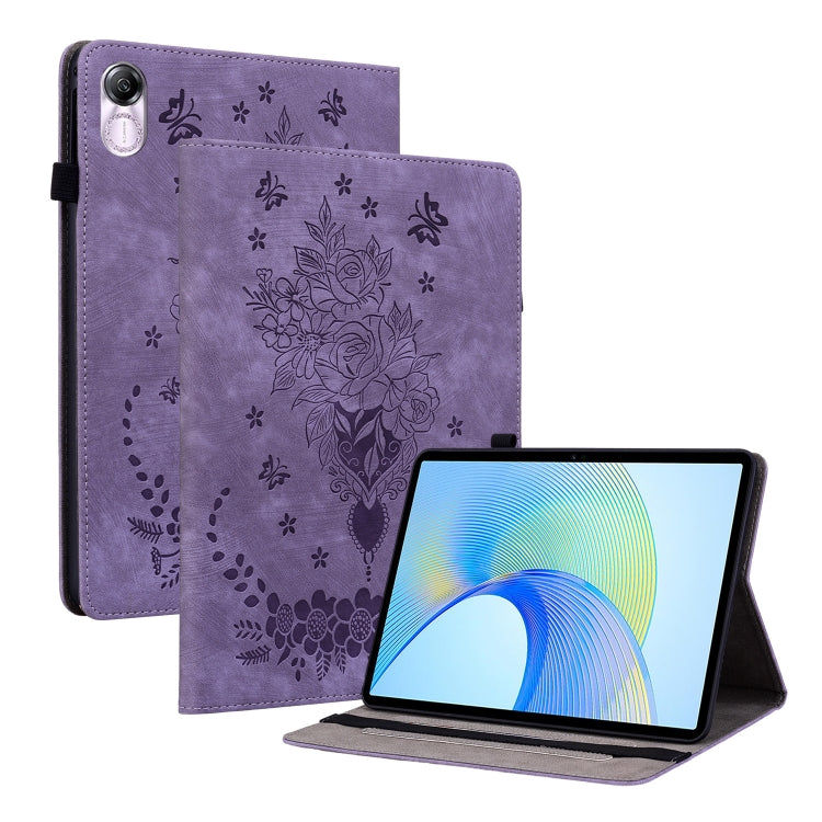 Butterfly Rose Embossed Leather Tablet Case My Store