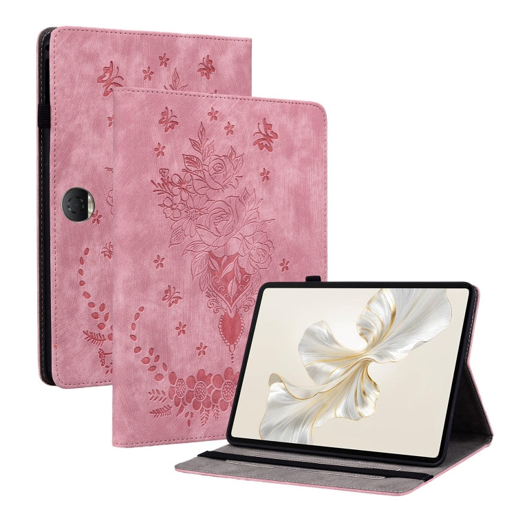 Butterfly Rose Embossed Leather Tablet Case My Store