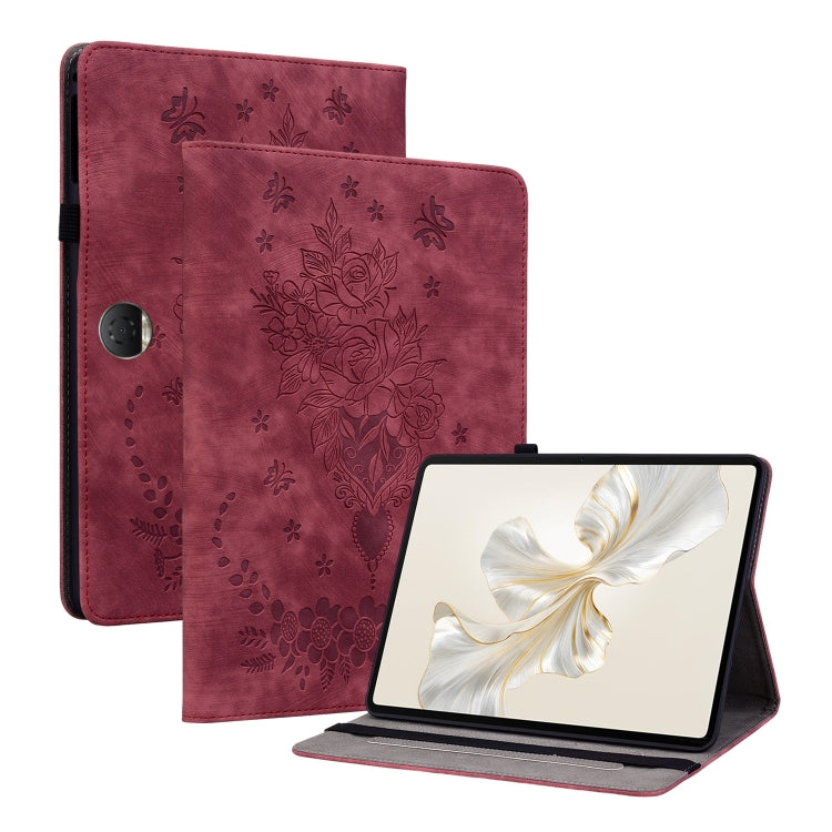 Butterfly Rose Embossed Leather Tablet Case My Store