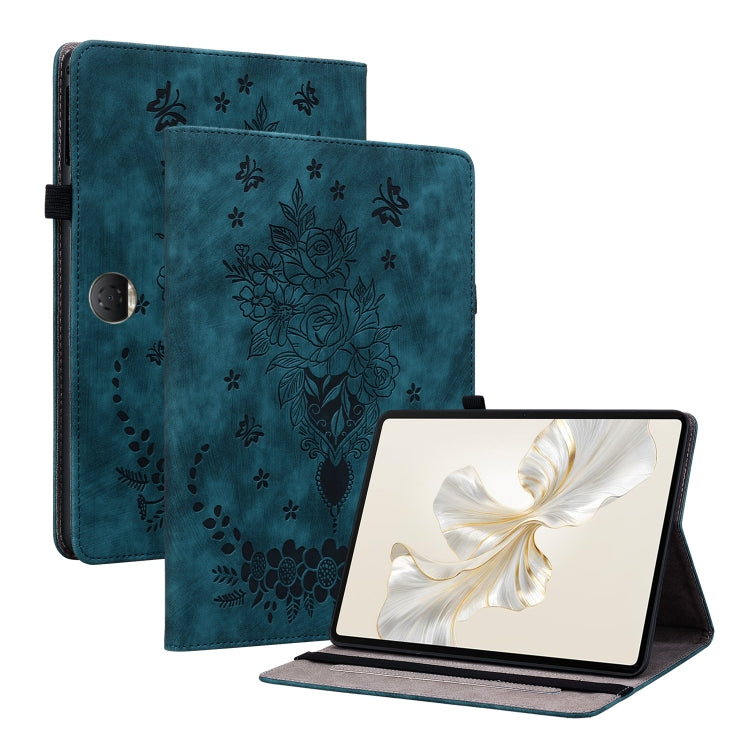 Butterfly Rose Embossed Leather Tablet Case My Store