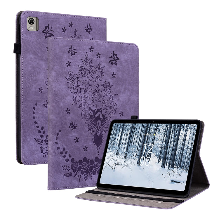 Butterfly Rose Embossed Leather Tablet Case My Store