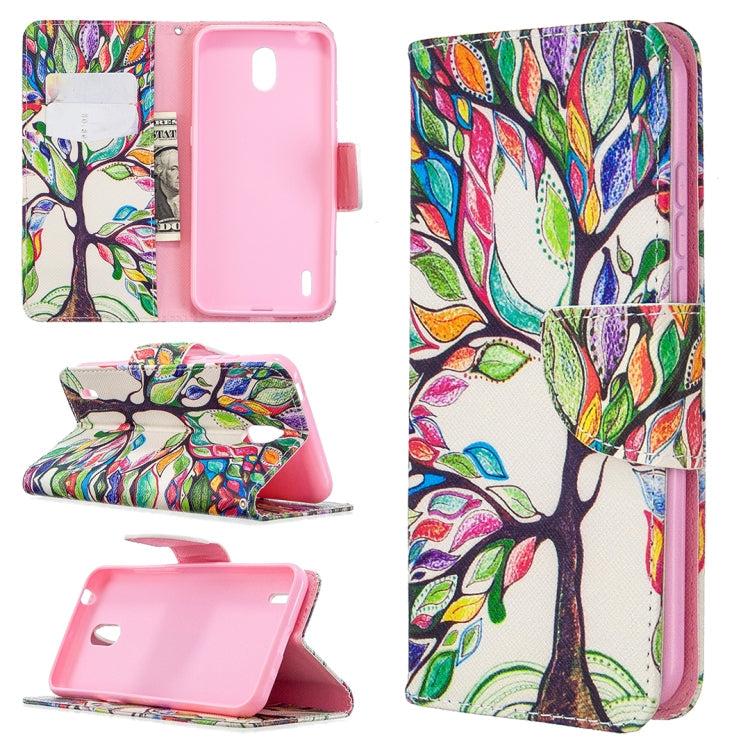 Colored Drawing Pattern Horizontal Flip Leather Case with Holder & Card Slots & Wallet My Store