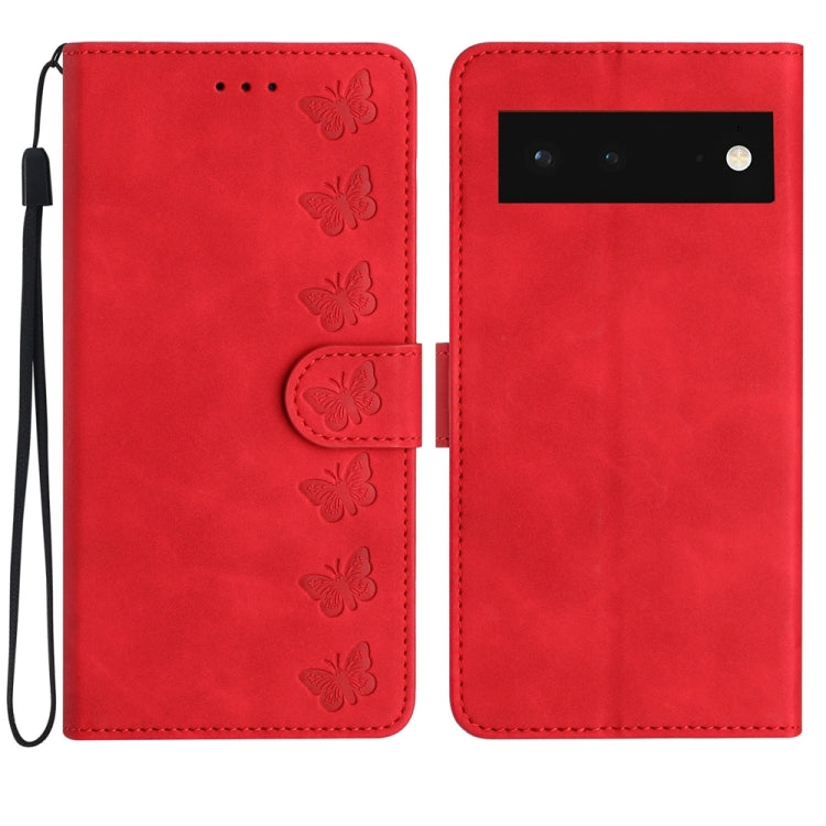 Seven Butterflies Embossed Leather Phone Case, Series 2 My Store