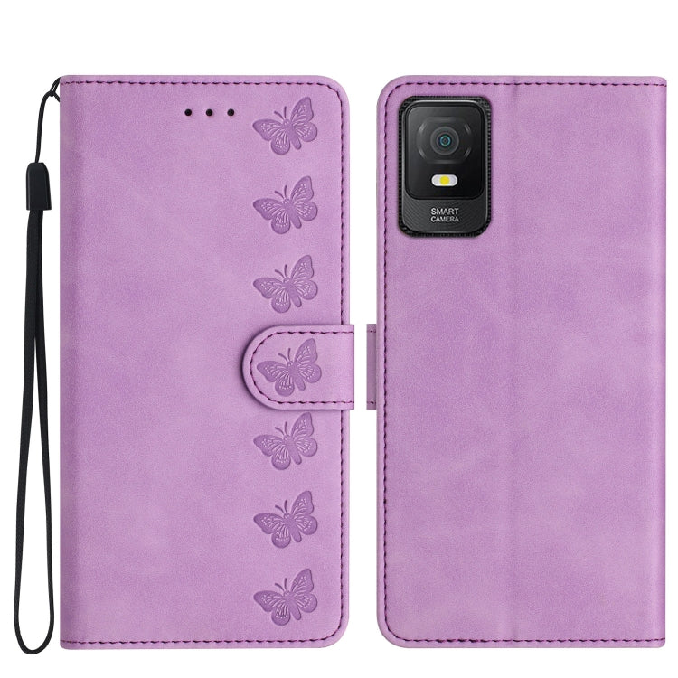 Seven Butterflies Embossed Leather Phone Case My Store