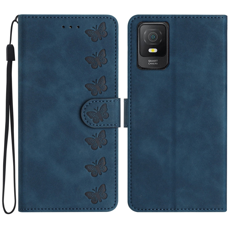 Seven Butterflies Embossed Leather Phone Case My Store