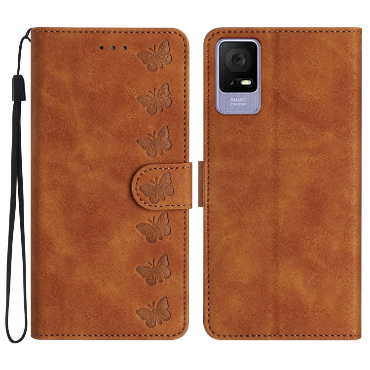 Seven Butterflies Embossed Leather Phone Case My Store