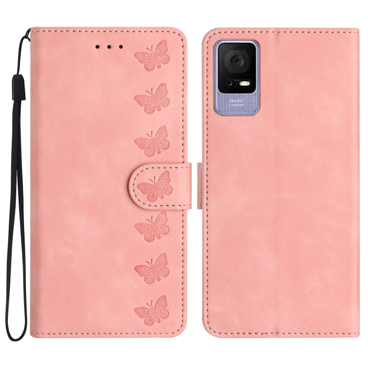 Seven Butterflies Embossed Leather Phone Case My Store