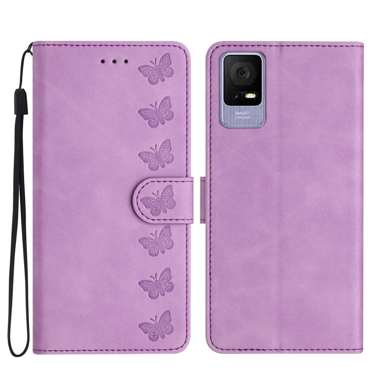 Seven Butterflies Embossed Leather Phone Case My Store