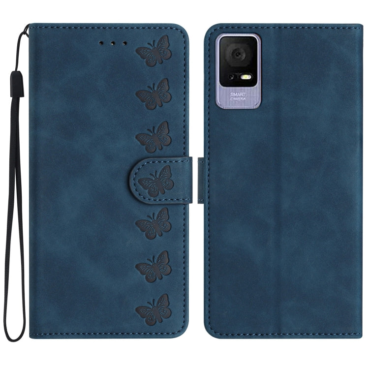 Seven Butterflies Embossed Leather Phone Case My Store