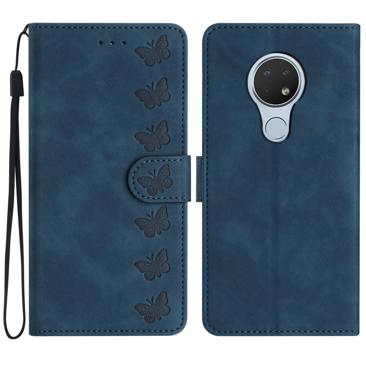 Seven Butterflies Embossed Leather Phone Case My Store