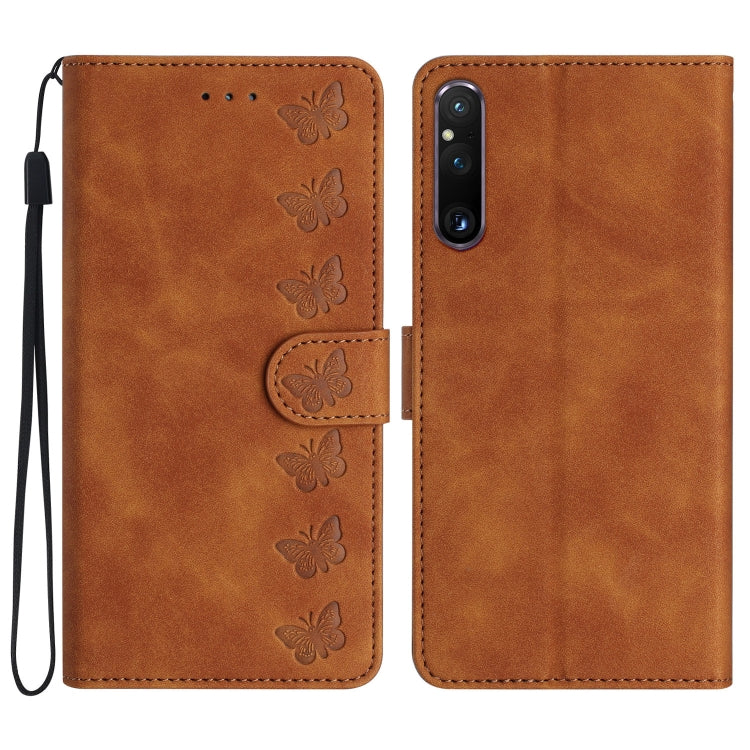 Seven Butterflies Embossed Leather Phone Case, Series 2 My Store