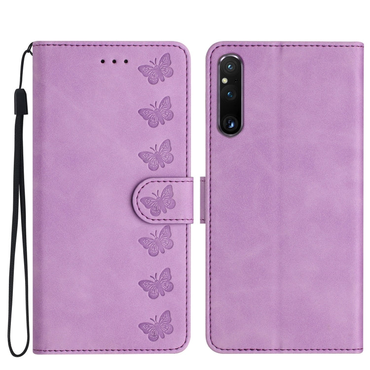 Seven Butterflies Embossed Leather Phone Case, Series 2 My Store