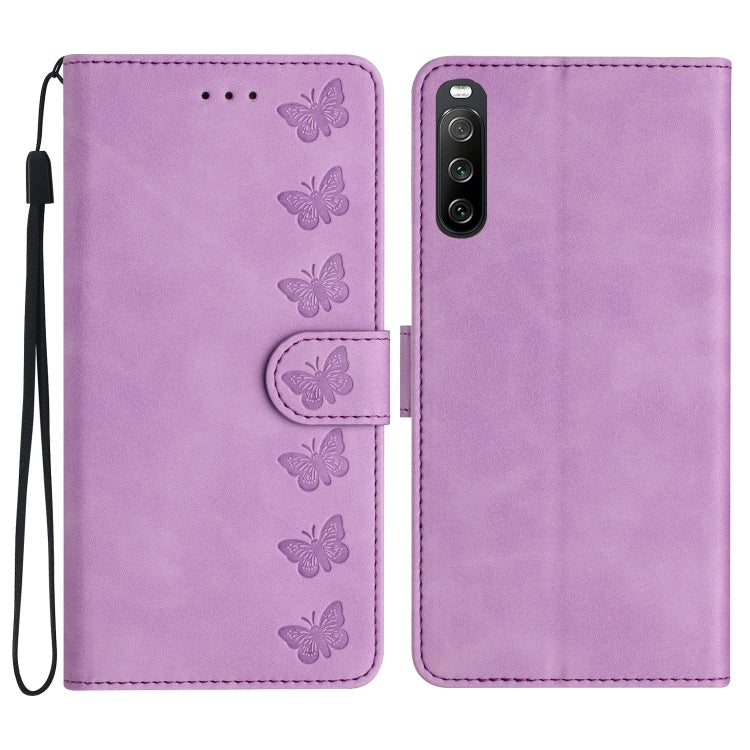 Seven Butterflies Embossed Leather Phone Case, Series 1 My Store