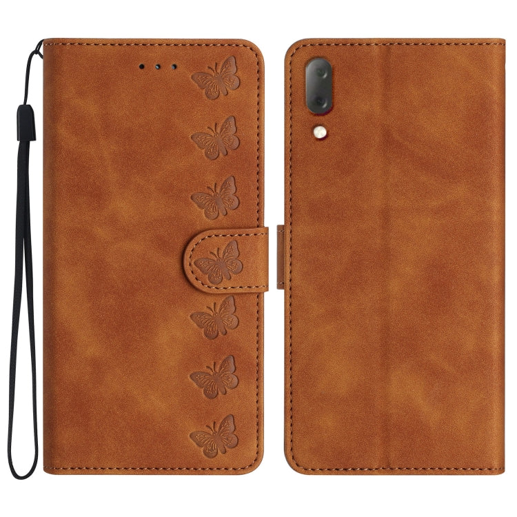 Seven Butterflies Embossed Leather Phone Case, Series 2 My Store